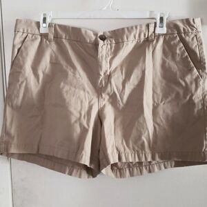 Merona Khaki Tan 100% Cotton Shorts Size 18